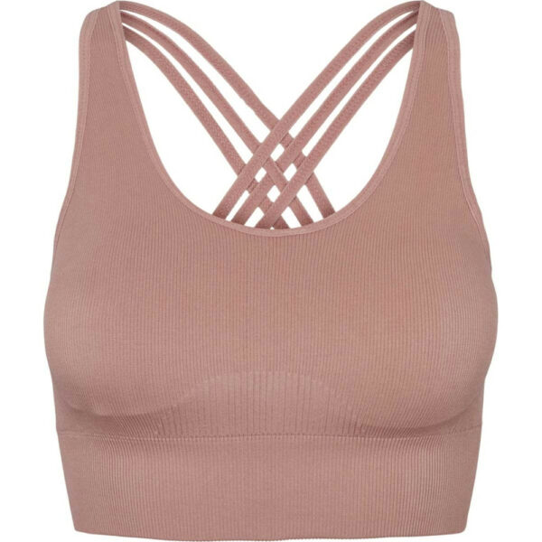 Seamless Rib Bra Top dusty rose